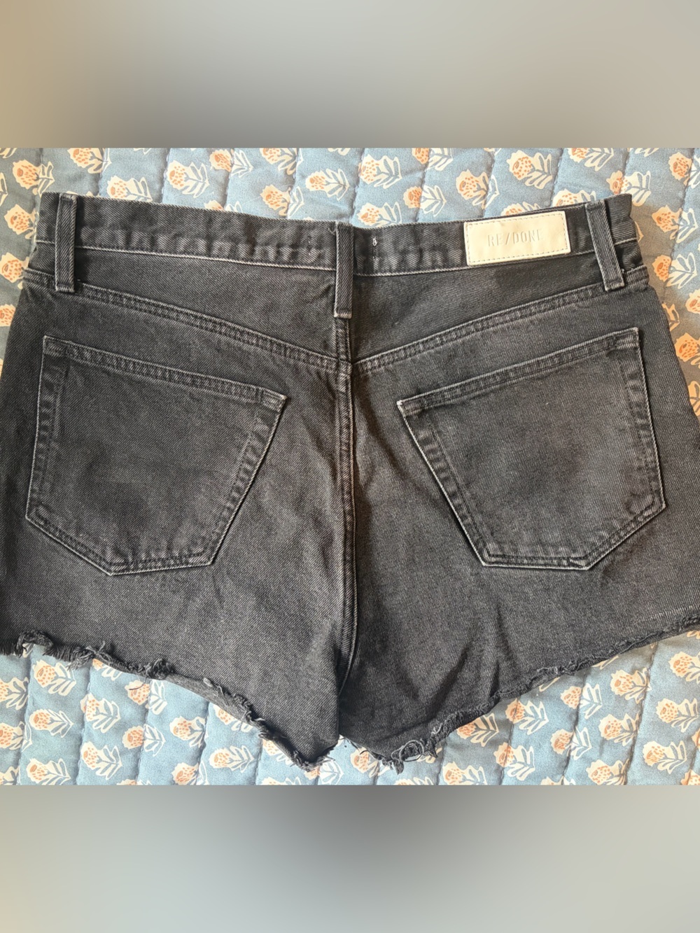 RE/DONE The Breezy Short Washed Black Size 31 Button Fly Denim Shorts - Picture 10 of 11